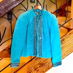 Double D Ranch Suede Bling Jacket XS